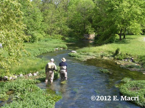 Fisherman and Guide on Big Spring
